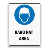 HARD HAT SIGNAGE HARD HAT AREA